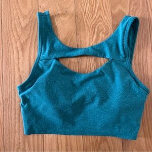 Lululemon turquoise cutout sports bra